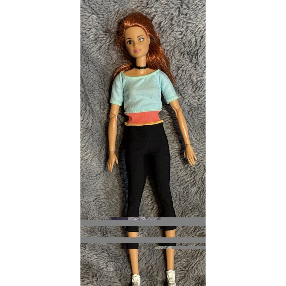 Mattel Made to Move Redhead Freckles DPP74 Doll Barbie 3+ No Box Original Outfit